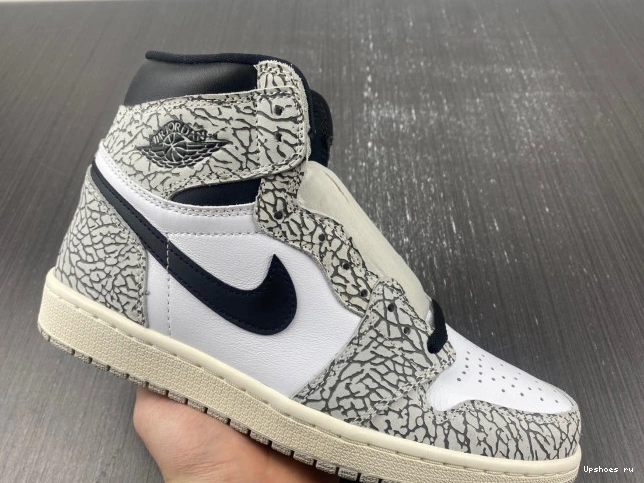 DZ5485-052 High Retro Cement 1 OG Jordan White 0506